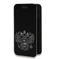Дизайнерский горизонтальный чехол-книжка для Samsung Galaxy A12 Герб России