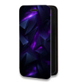 Дизайнерский горизонтальный чехол-книжка для Samsung Galaxy A12 Абстракиция