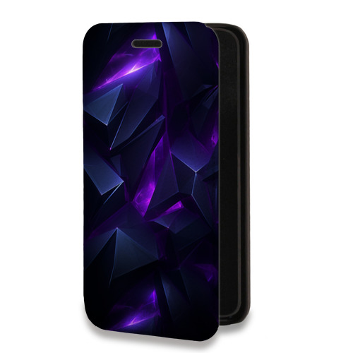 Дизайнерский горизонтальный чехол-книжка для Samsung Galaxy A12 Абстракиция