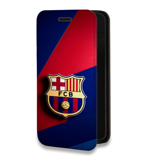 Дизайнерский горизонтальный чехол-книжка для Samsung Galaxy A12 Барселона Barcelona