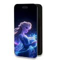 Дизайнерский горизонтальный чехол-книжка для Samsung Galaxy A12 Холодное сердце Frozen