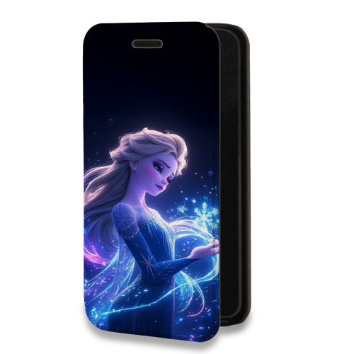 Дизайнерский горизонтальный чехол-книжка для Samsung Galaxy A12 Холодное сердце Frozen