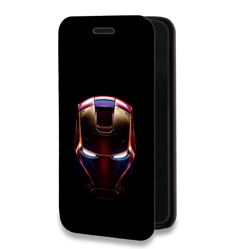 Дизайнерский горизонтальный чехол-книжка для Samsung Galaxy A12 IronMan Железный человек