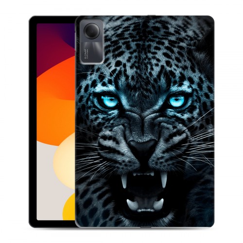 Дизайнерский силиконовый чехол для Xiaomi RedMi Pad SE Темный леопард