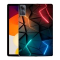 Дизайнерский силиконовый чехол для Xiaomi RedMi Pad SE Абстракция неон
