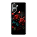Дизайнерский пластиковый чехол для Vivo Y03 Розы красные