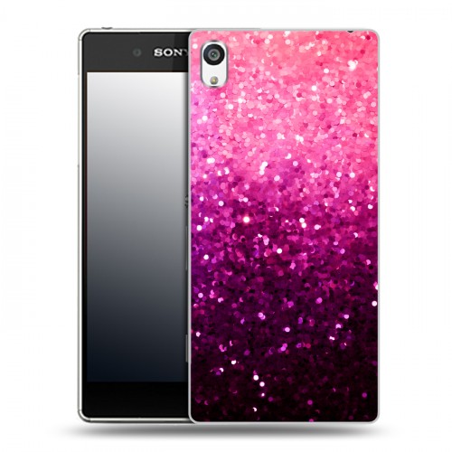 Дизайнерский пластиковый чехол для Sony Xperia E5 Блестки