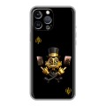Дизайнерский силиконовый чехол для Iphone 13 Pro Золотой скрудж макдак