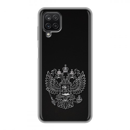 Дизайнерский силиконовый чехол для Samsung Galaxy A12 Герб России