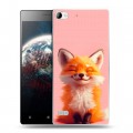 Дизайнерский пластиковый чехол для Lenovo Vibe X2 милая лиса