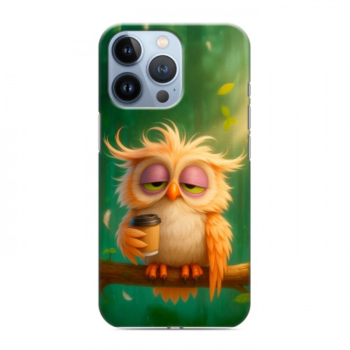 Дизайнерский силиконовый чехол для Iphone 13 Pro сова