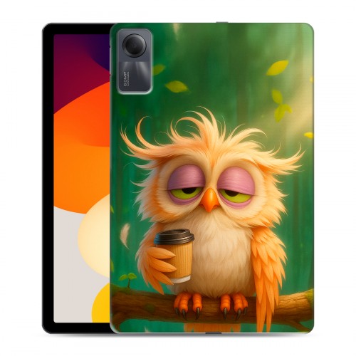 Дизайнерский силиконовый чехол для Xiaomi RedMi Pad SE сова