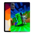 Дизайнерский силиконовый чехол для Xiaomi RedMi Pad SE Майнкрафт