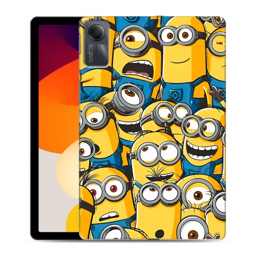 Дизайнерский силиконовый чехол для Xiaomi RedMi Pad SE Миньоны