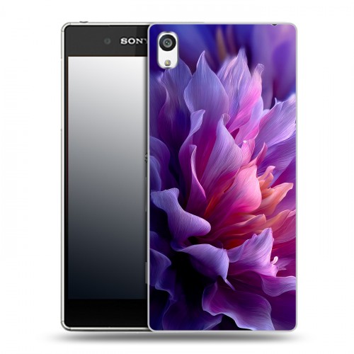 Дизайнерский пластиковый чехол для Sony Xperia E5 женский цветы