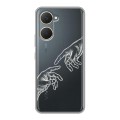 Полупрозрачный дизайнерский силиконовый чехол для Vivo Y03 Сотворение мира