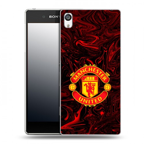 Дизайнерский пластиковый чехол для Sony Xperia E5 Manchester United