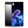 Дизайнерский пластиковый чехол для Sony Xperia E5 Холодное сердце Frozen