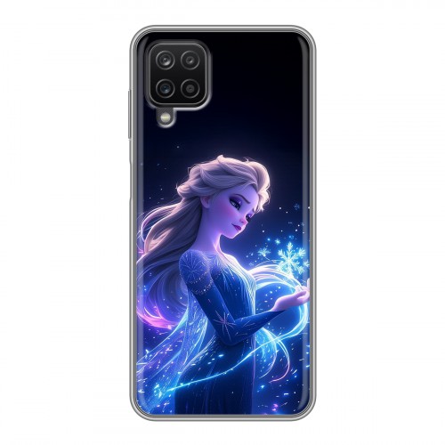 Дизайнерский силиконовый чехол для Samsung Galaxy A12 Холодное сердце Frozen