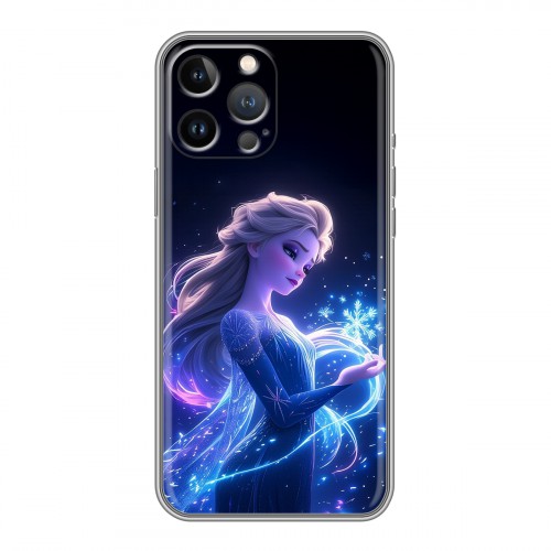 Дизайнерский силиконовый чехол для Iphone 13 Pro Холодное сердце Frozen