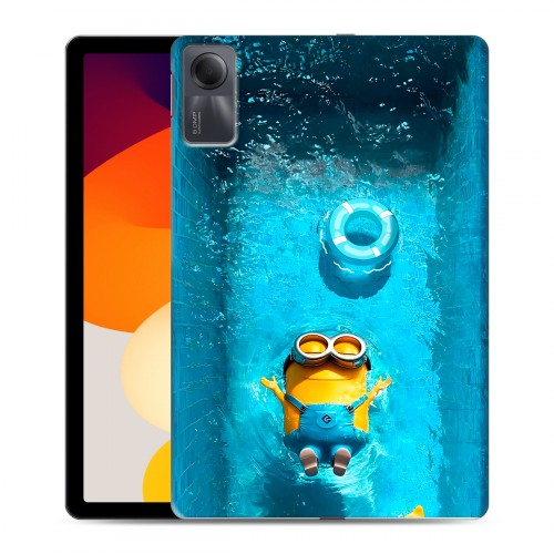 Дизайнерский силиконовый чехол для Xiaomi RedMi Pad SE Миньоны