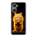 Дизайнерский силиконовый чехол для Vivo Y03 Смешной кот