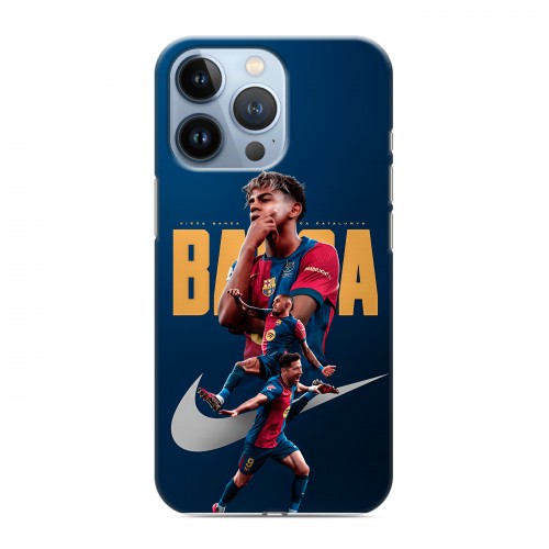 Дизайнерский силиконовый чехол для Iphone 13 Pro Барселона Barca Yamal 