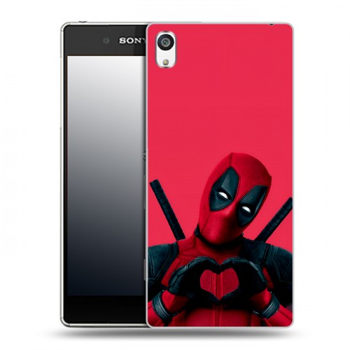 Дизайнерский пластиковый чехол для Sony Xperia E5 Дедпул Deadpool