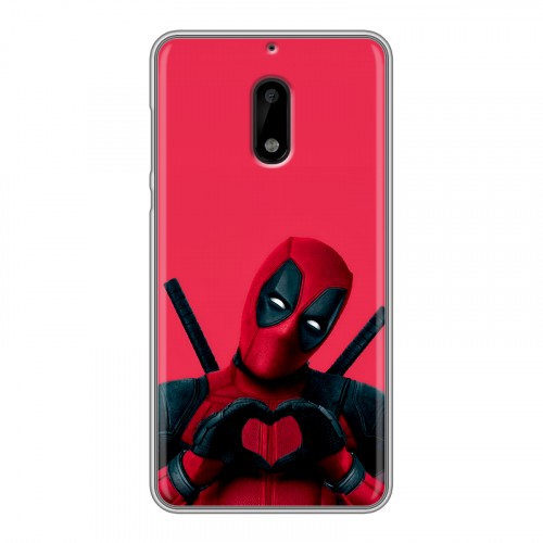 Дизайнерский пластиковый чехол для Nokia 6 Дедпул Deadpool