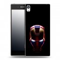 Дизайнерский пластиковый чехол для Sony Xperia E5 IronMan Железный человек