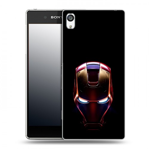 Дизайнерский пластиковый чехол для Sony Xperia E5 IronMan Железный человек