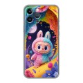 Дизайнерский силиконовый чехол для Iphone 13 Pro Labubu Лабубу