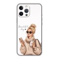 Дизайнерский силиконовый чехол для Iphone 13 Pro женский